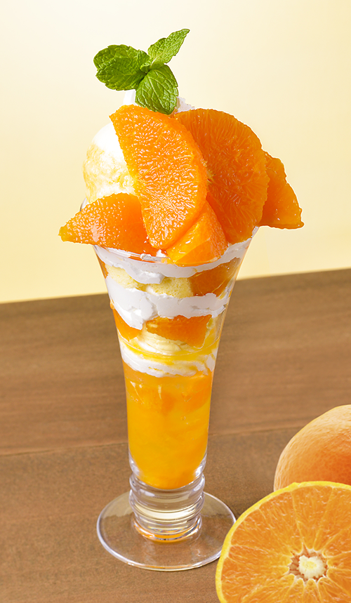 『愛媛県産柑橘のパフェ』/出典:銀座コージーコーナー