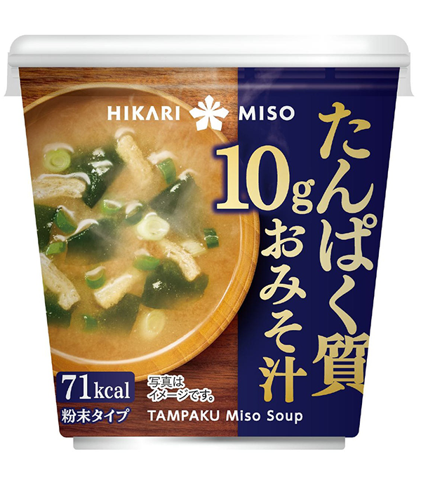 『たんぱく質10ｇおみそ汁 カップ』／出典：ひかり味噌