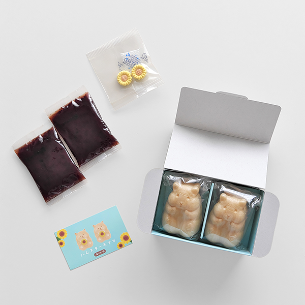夏限定商品『手づくりハムスターモナカ塩バター』/出典:青木光悦堂