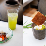 『豆づくしミニパフェ』と 『和の雫〈Japanese Essence〉』／出典：ENGAWA