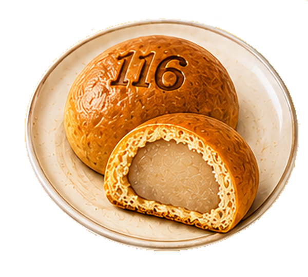 特製茶饅頭『116歳満寿（まんじゅう）』／出典：たちかわ